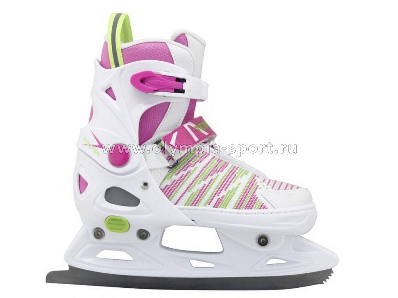 Коньки фигурные раздвижные Tempus PW-223B-155-1 Evolition White-Pink