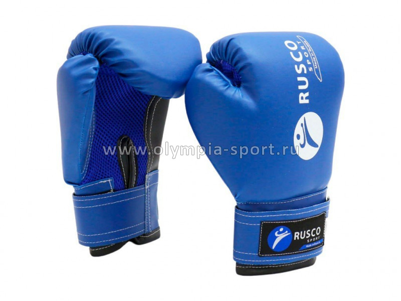 Перчатки бокс. Rusco Sport синие