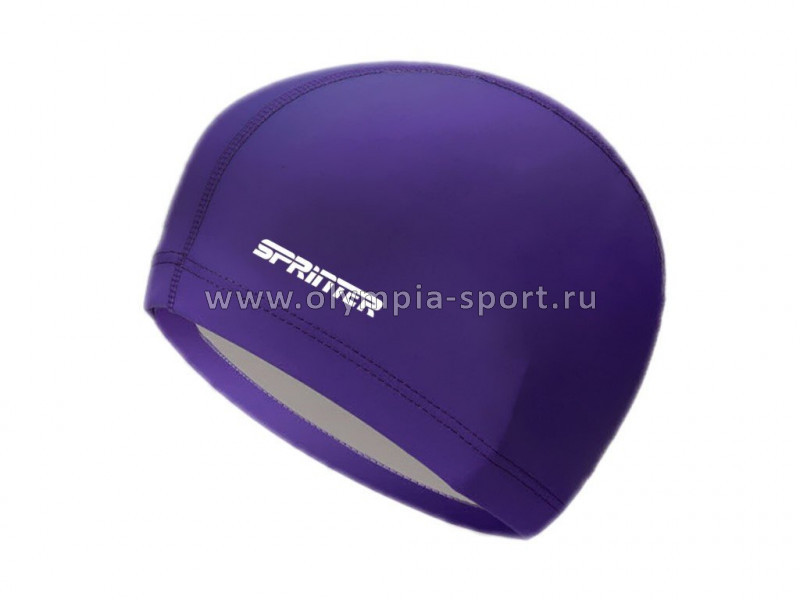 Шапочка для плавания Sprinter PU1117, комбинированная