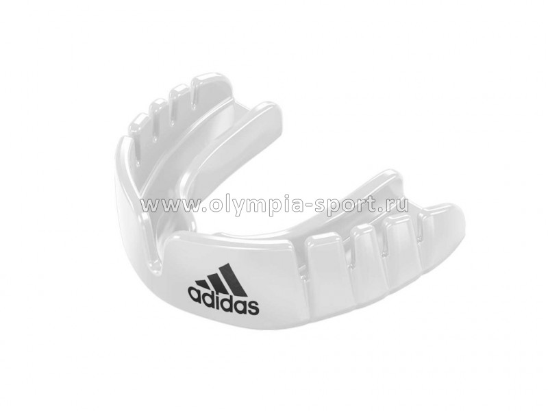 Капа одночелюстная Adidas Opro Snap-Fit Mouthguard белая р.Junior