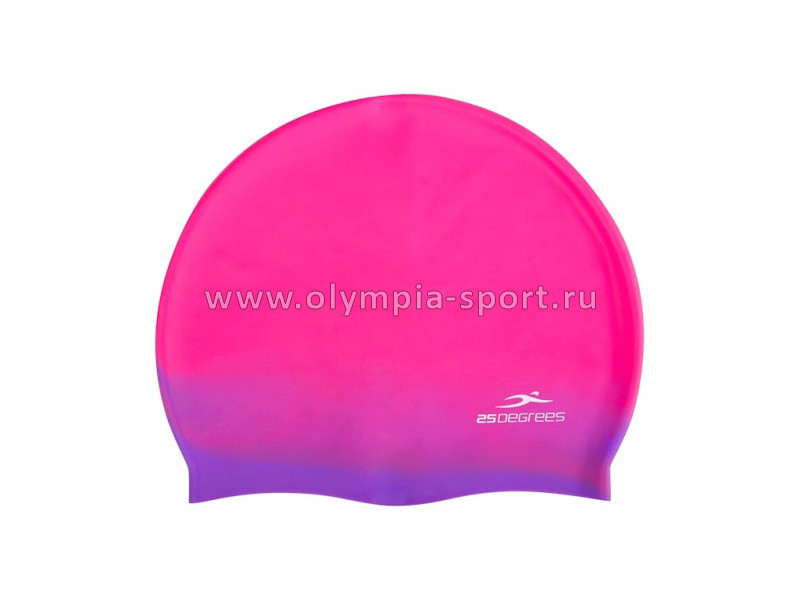 Шапочка для плавания 25DEGREES Relast Pink/purple, силикон