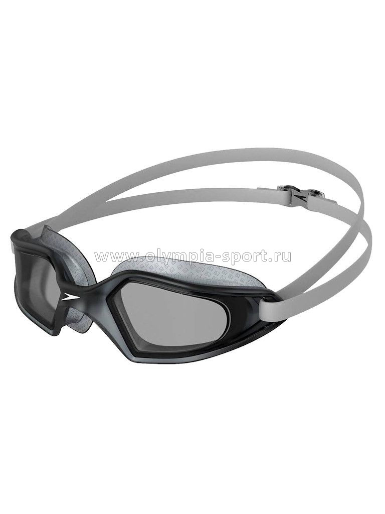 Очки для плавания SPEEDO Hydropulse, дымчатые линзы, черная оправа