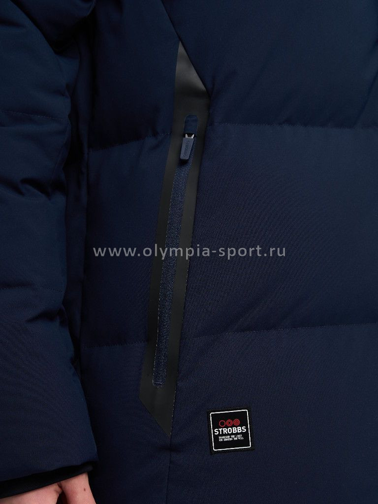 Пуховик мужской Strobbs E2420-2, темно-синий