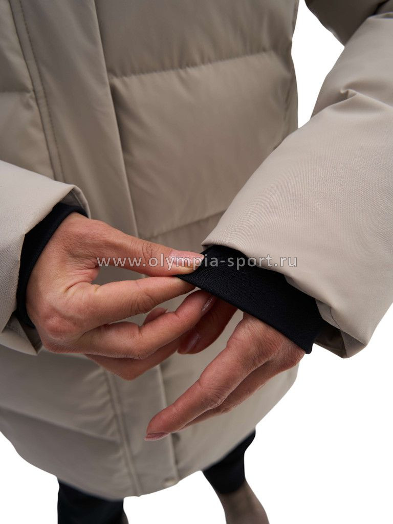 Пуховик женский Strobbs T3406-4, серо-бежевый