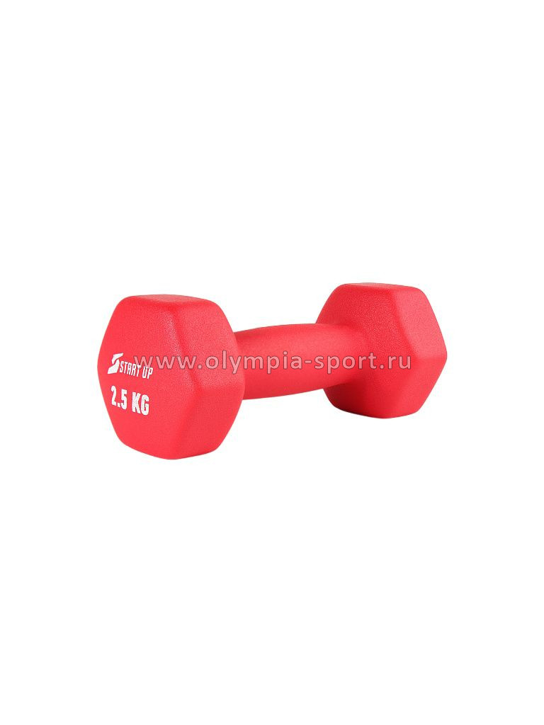 Гантель неопреновая Start Up HY-D-021 2,5кг красный
