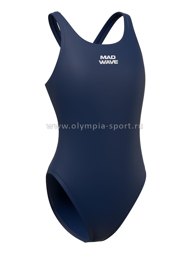 Купальник спортивный антихлор Mad Wave Lara Junior Base Navy L (36)