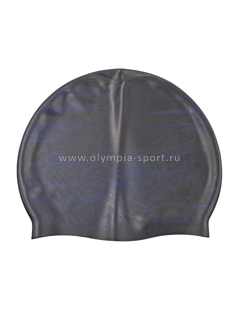 Шапочка для плавания Elous Big Wing EL0011 силикон, черная