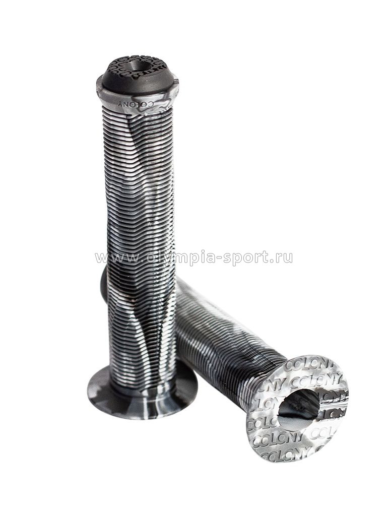 Грипсы (ручки руля) COLONY BMX Much Room Grips 30х140мм, черн.-сер., (I15-955Y)